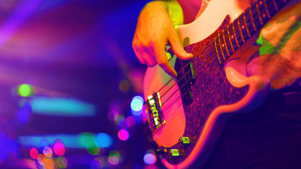 Funky bass player funky bass player bass guitar stock pictures, royalty-free photos & images