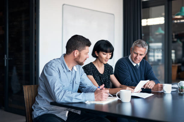 istock Gathered to provide input for their big plans 1185859161