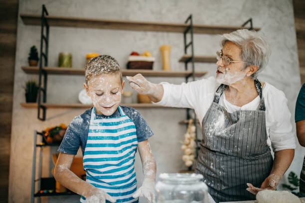 Making cookies with grandma is always a great fun