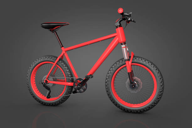 istock red sport mountain bike. 1185862795