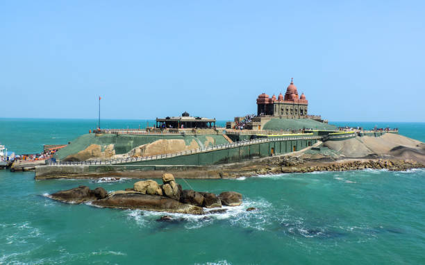 Vivekananda Rock Memorial, Kanyakumari, Tamil Nadu, India stock photo