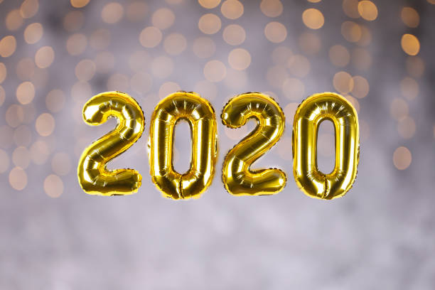 istock digit shaped inflatable ballons for 2020 new year celebration. 1185866041