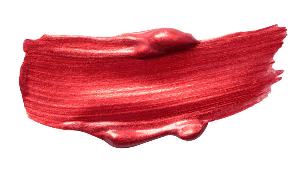 ilustraciones, imágenes clip art, dibujos animados e iconos de stock de textura metálica roja vectorial aislada en blanco - estandarte de pintura - skill vibrant color vector backgrounds arts abstract