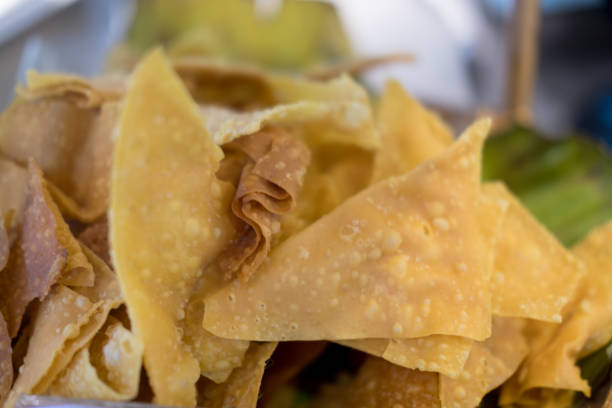 istock Crispy fried dumplings or Deep Fried Wonton. Close up 1185873498