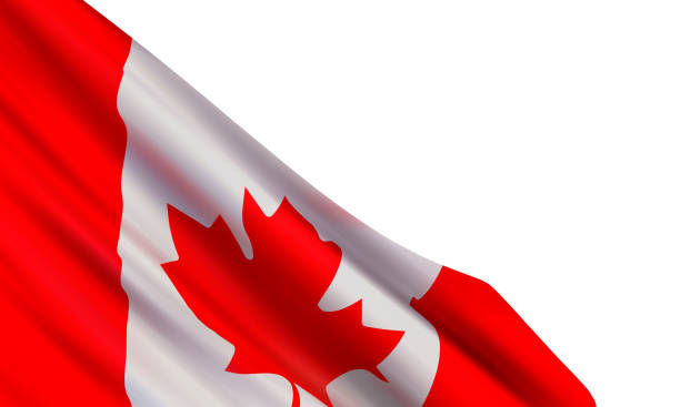 ilustrações, clipart, desenhos animados e ícones de bandeira realística de canadá isolada no fundo branco. - saskatchewan flag canada banner