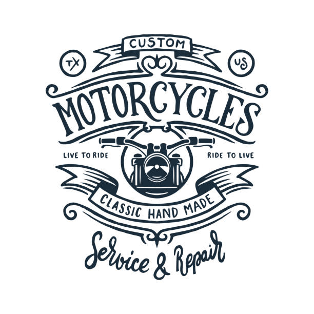 illustrazioni stock, clip art, cartoni animati e icone di tendenza di grafica vintage moto t-shirt. illustrazione vettoriale. - motorcycle biker sport city