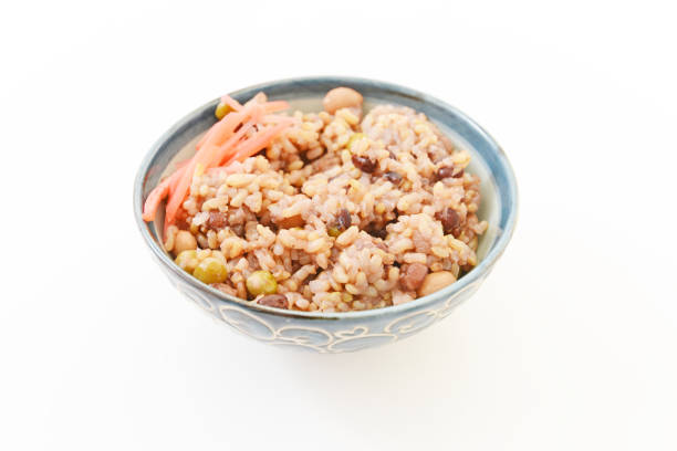 Japanese mixed rice in a bowl