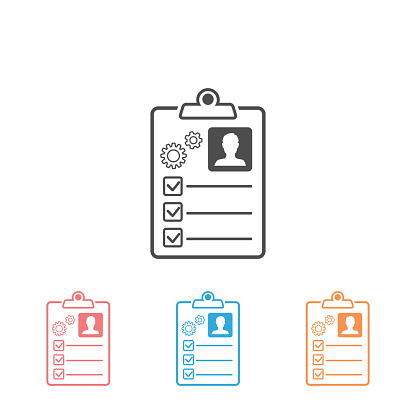 Tasks Symbol Vector Sign Isolated On White Background Simple Logo ...