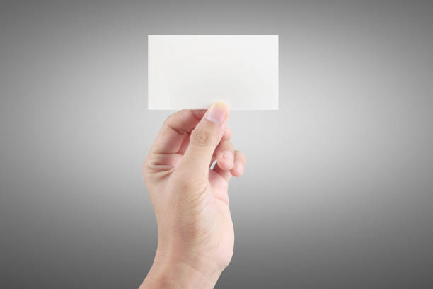 istock Hand holding  virtual card with your 1185889425