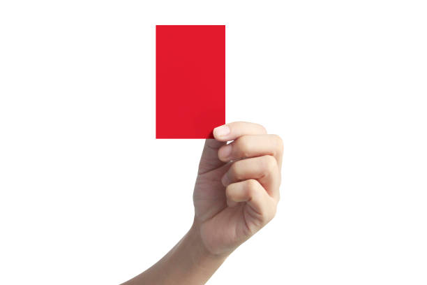 istock Hand holding  Red card with your 1185889427