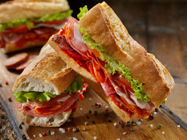 istock Italian Sandwich with Roasted Red Peppers 1185891378