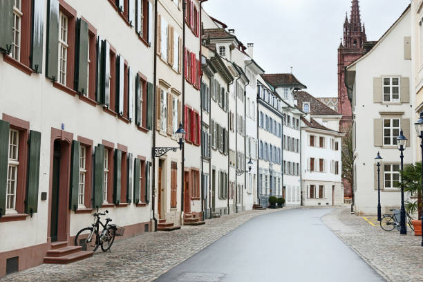 Cozy street in Basel