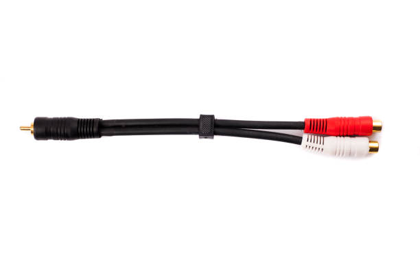 istock Component Inter Connect Audio Wire Cable with RCA Male and female Plug 1185898579