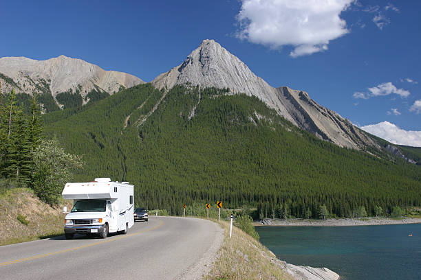 istock Motor Home in Rocky Mountains 118590225