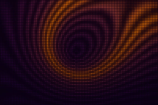 Macro photography of light dots in different patterns.