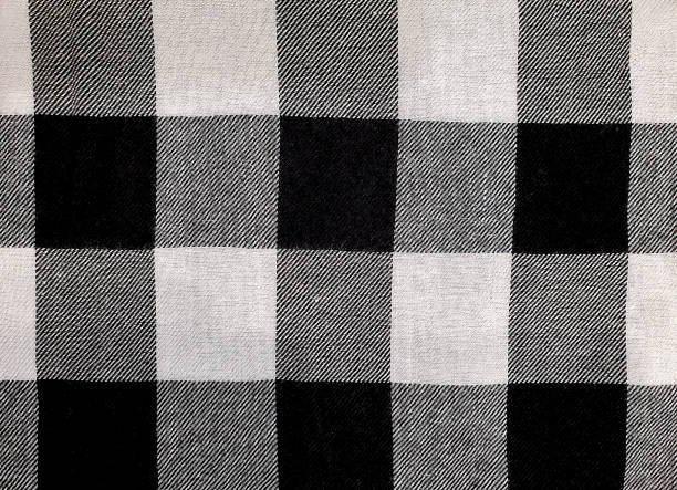 istock black and white buffalo checked fabric 1185906469