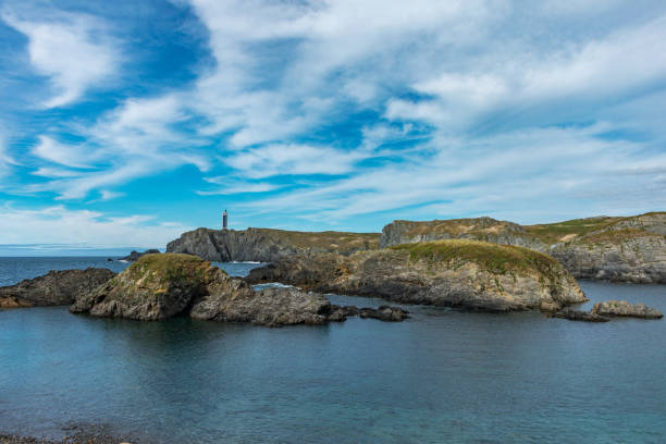 istock maritime lighthouse on rocky cliff on atlantic coast 1185910163
