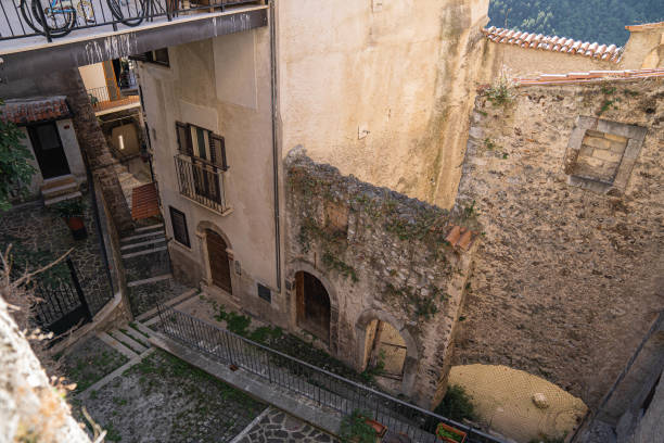 Cityscape at Pacentro in Abruzzo, Italy