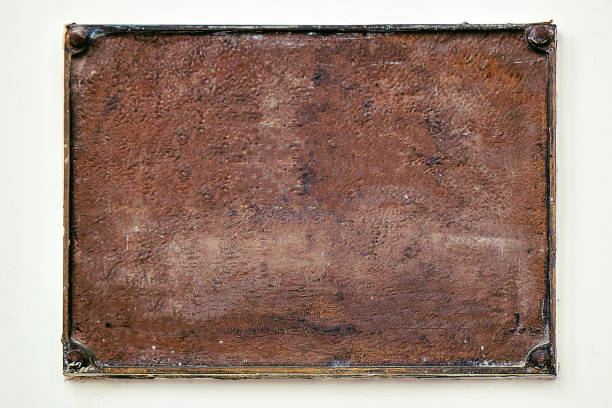 istock Texture of rusty metal plate, copy space. Background close up 1185918893