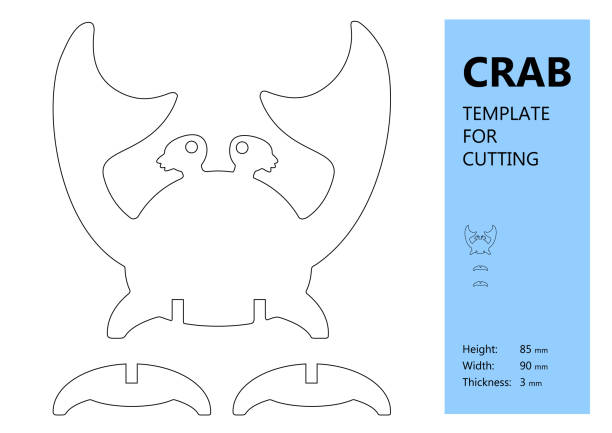 LasercutHedgehog_3mm vector art illustration