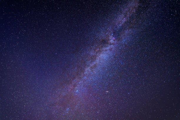 istock Milky way long exposure grainy night shoot 1185923786