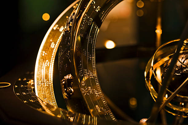 vintage astronomical device detail
