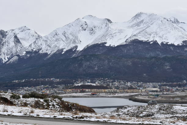 Landscape of Ushuaia, Tierra del Fuego Province, Argentina
