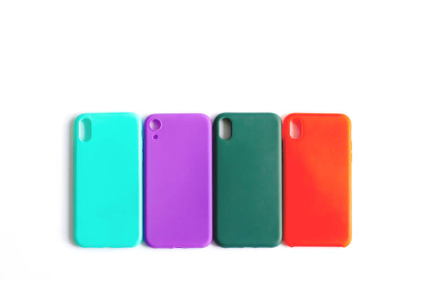 istock Four silicone cases for your smartphone. 1185929359