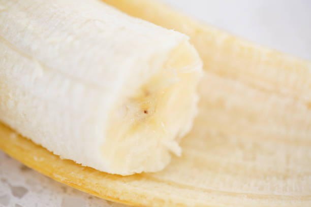 istock Peeled banana. Close up 1185935421