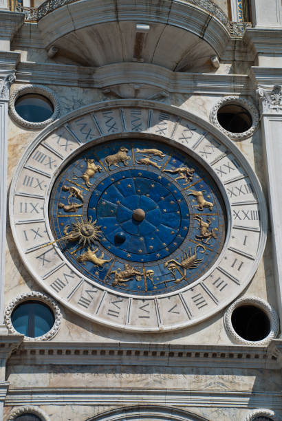 istock Venice, Italy: Detail of the clock tower, St. Mark (Torre dell'Orologio) 1185941310