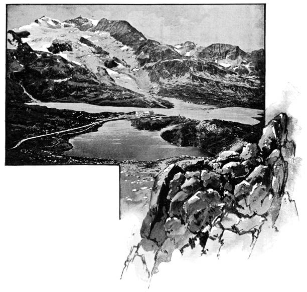 istock The Great St Bernard Pass in Valais Canton, Switzerland - 19th Century 1185942889