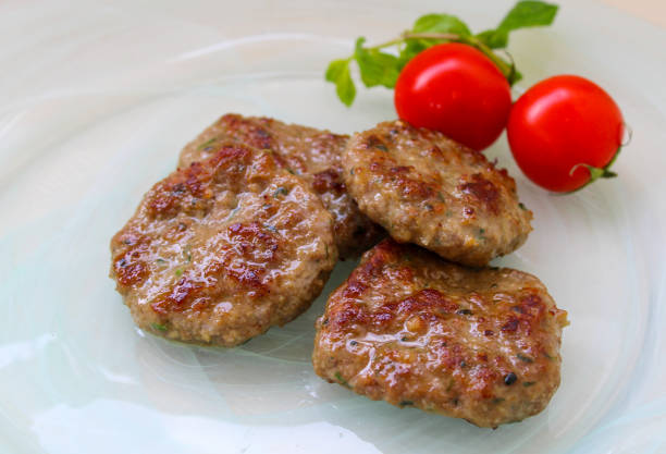 istock meatballs and vegetables in the plate 1185947179