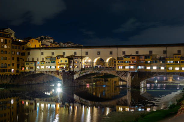 istock The Ponte Vecchio in Florence by night 1185952059