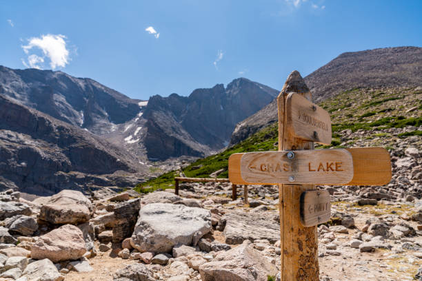 istock Hiking and Climbing on Longs Peak 1185953860