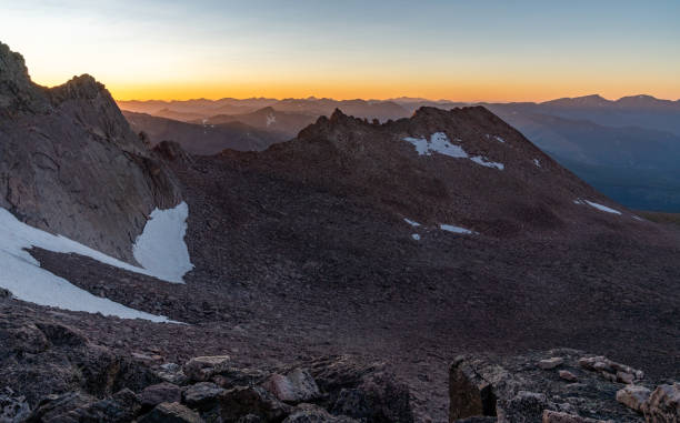 istock Hiking and Climbing on Longs Peak 1185954235