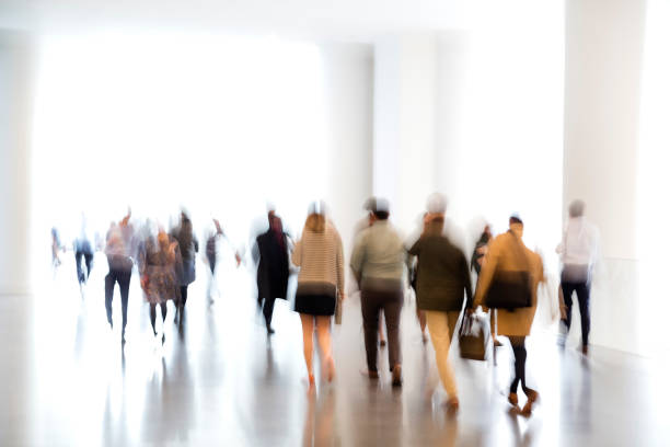 istock Motion Blurred Group of Business People 1185954511