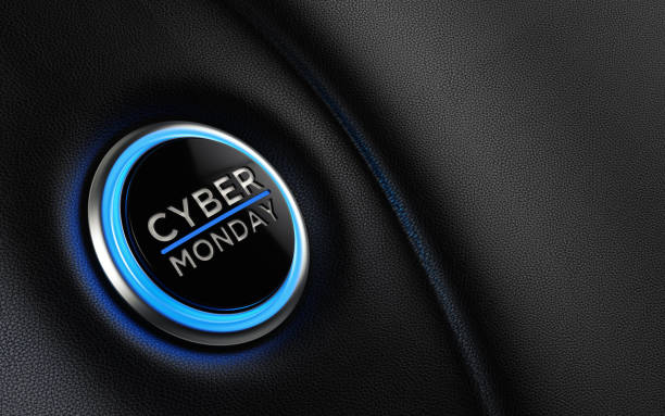 istock Cyber Monday Car Start Button On Dashboard;  Cyber Monday Concept 1185960238