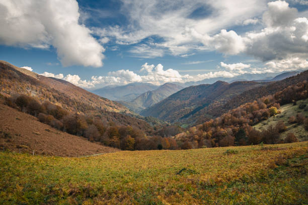 istock Autumn landsacpe in the Pyrenees mountains 1185960822