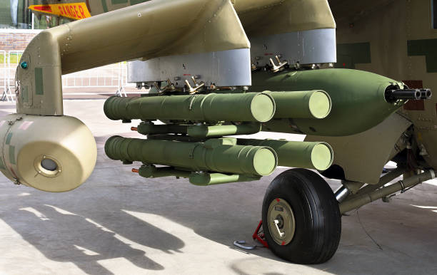 istock Armament of combat helicopter 1185963372