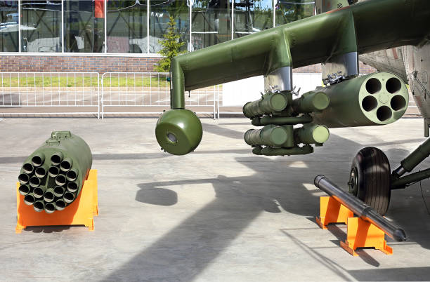 istock Armament of combat helicopter 1185964215