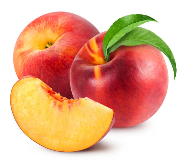 istock peach fruits isolated 1185964300