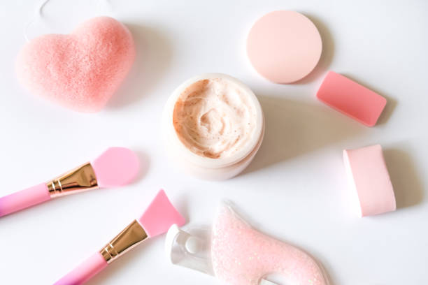 istock Scrub, silicon brushes and sponges. 1185971916