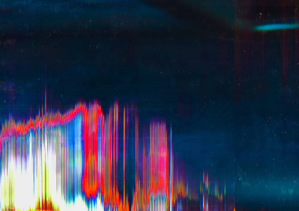 distorted display system breakdown glitch pattern Distorted display. System breakdown. Glitch pattern overlay. intro music photos stock pictures, royalty-free photos & images