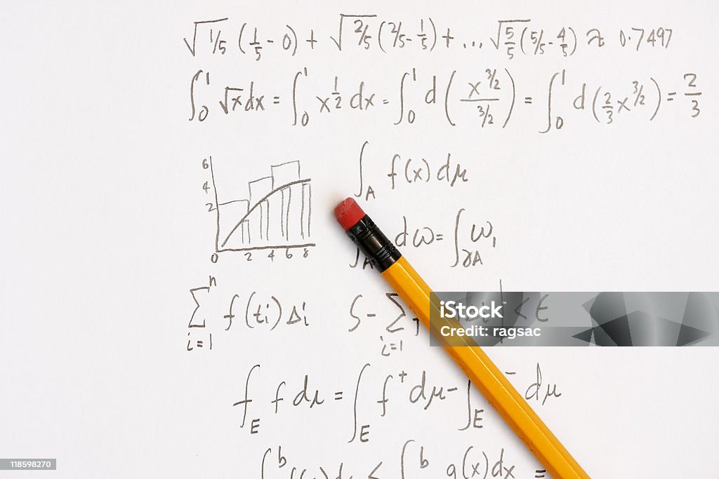 Integral e diferencial de cálculo - Royalty-free Sir Isaac Newton - Ciência Foto de stock