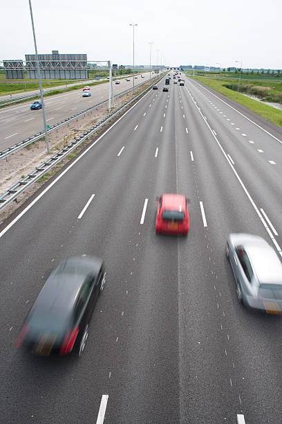istock Cars drive on highway with high speed 118599077