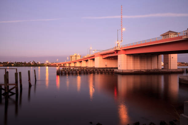 North Causeway Bridge at dawn over the Indian River