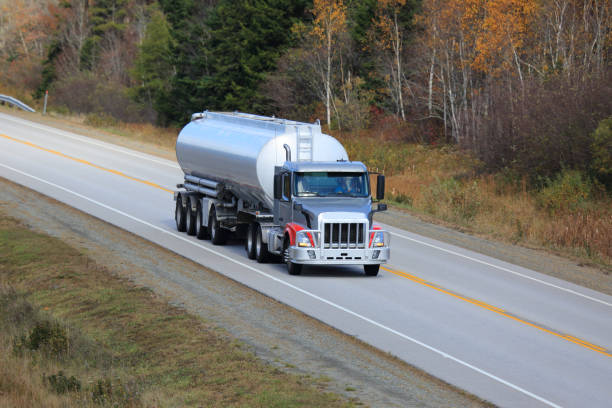 istock Tanker truck on a highway 1185991821