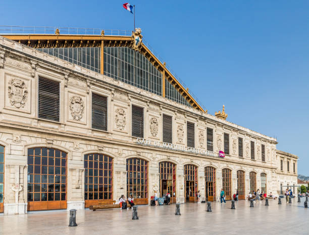 St Charles train station in Marseille France Marseille France. June 24 2019. St Charles train station in Marseille France marseille station stock pictures, royalty-free photos & images