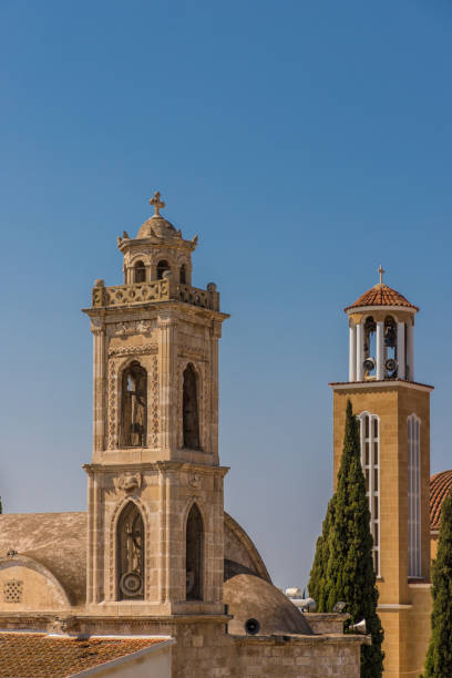 Paralimni Cyprus. August 16 2019. A view of agios georgios church in Paralimni Cyprus