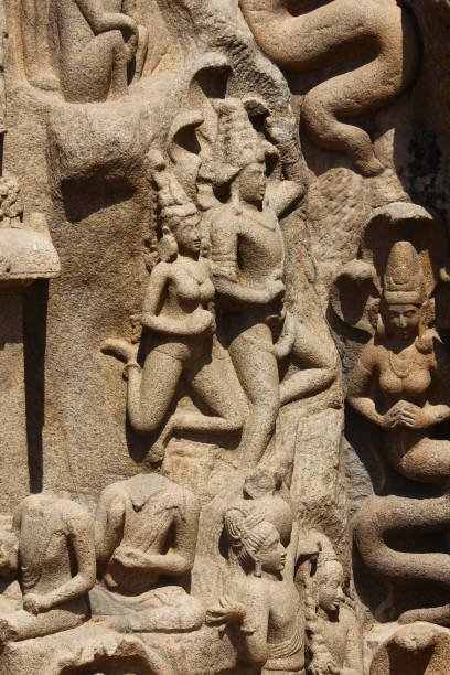 istock Arjuna's Penance, Bas-relief carving, Mamallapuram, Tamil Nadu, India 1185995765